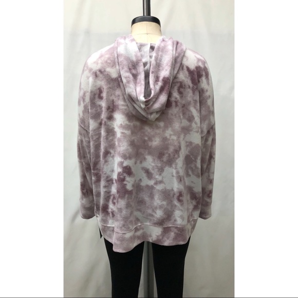 NWT 2LIV Wine Purple Tie Dye Hoodie - Picture 5 of 14